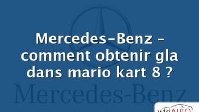 Mercedes-Benz – comment obtenir gla dans mario kart 8 ?