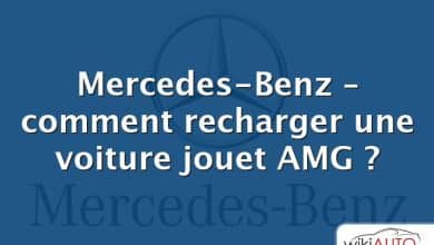 Mercedes-Benz – comment recharger une voiture jouet AMG ?