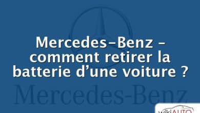 Mercedes-Benz – comment retirer la batterie d’une voiture ?