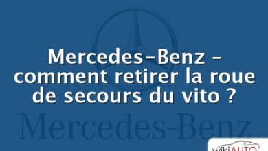 Mercedes-Benz – comment retirer la roue de secours du vito ?