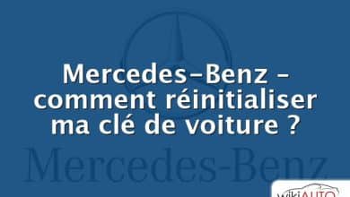 Mercedes-Benz – comment réinitialiser ma clé de voiture ?