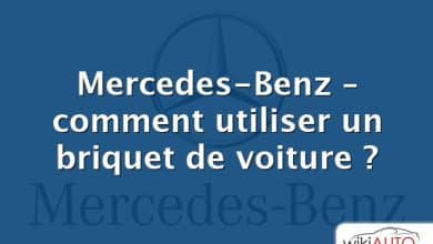 Mercedes-Benz – comment utiliser un briquet de voiture ?