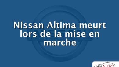 Nissan Altima meurt lors de la mise en marche