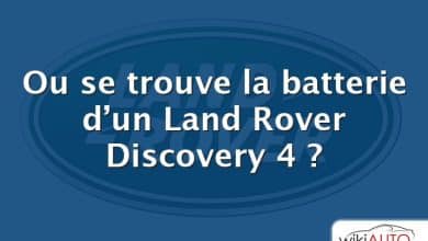 Ou se trouve la batterie d’un Land Rover Discovery 4 ?