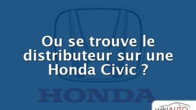 Ou se trouve le distributeur sur une Honda Civic ?