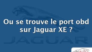 Ou se trouve le port obd sur Jaguar XE ?