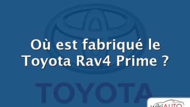 Où est fabriqué le Toyota Rav4 Prime ?