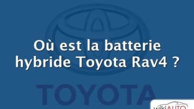 Où est la batterie hybride Toyota Rav4 ?