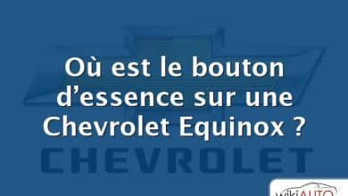 Où est le bouton d’essence sur une Chevrolet Equinox ?