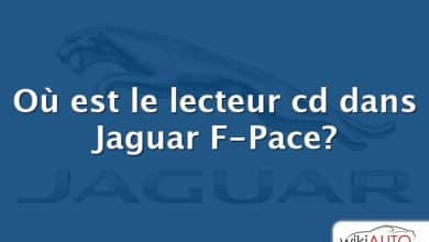 Où est le lecteur cd dans Jaguar F-Pace?
