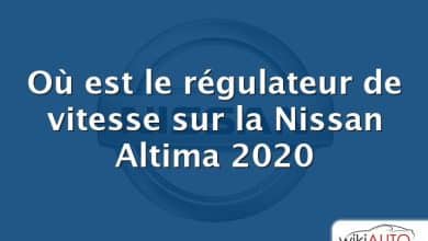 Où est le régulateur de vitesse sur la Nissan Altima 2020