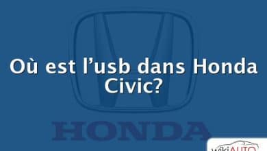 Où est l’usb dans Honda Civic?