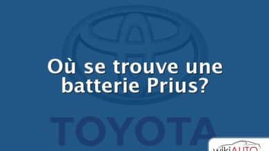 Où se trouve une batterie Prius?