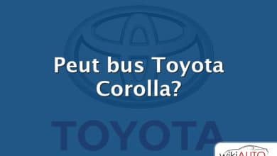 Peut bus Toyota Corolla?