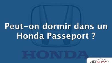 Peut-on dormir dans un Honda Passeport ?