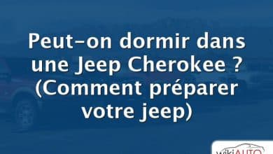 Peut-on dormir dans une Jeep Cherokee ?  (Comment préparer votre jeep)