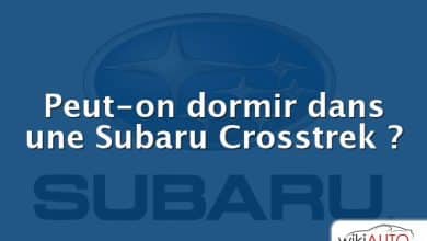 Peut-on dormir dans une Subaru Crosstrek ?