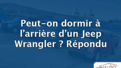 Peut-on dormir à l’arrière d’un Jeep Wrangler ?  Répondu