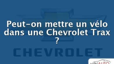 Peut-on mettre un vélo dans une Chevrolet Trax ?