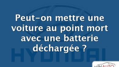 Peut-on mettre une voiture au point mort avec une batterie déchargée ?