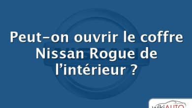 Peut-on ouvrir le coffre Nissan Rogue de l’intérieur ?