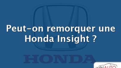 Peut-on remorquer une Honda Insight ?