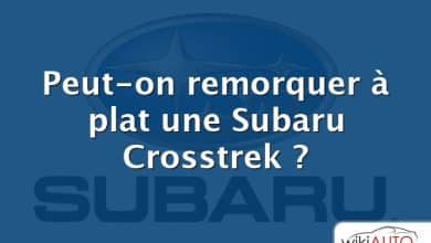 Peut-on remorquer à plat une Subaru Crosstrek ?