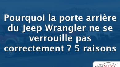 Pourquoi la porte arrière du Jeep Wrangler ne se verrouille pas correctement ?  5 raisons