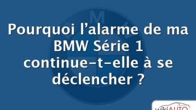 Pourquoi l’alarme de ma BMW Série 1 continue-t-elle à se déclencher ?