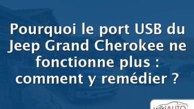 Pourquoi le port USB du Jeep Grand Cherokee ne fonctionne plus : comment y remédier ?