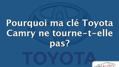 Pourquoi ma clé Toyota Camry ne tourne-t-elle pas?