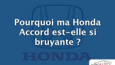 Pourquoi ma Honda Accord est-elle si bruyante ?