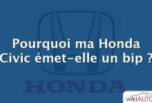 Pourquoi ma Honda Civic émet-elle un bip ?