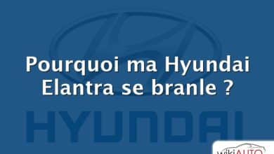 Pourquoi ma Hyundai Elantra se branle ?