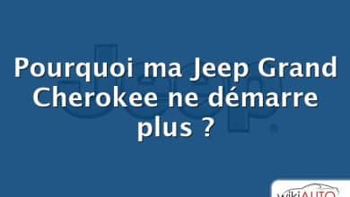 Pourquoi ma Jeep Grand Cherokee ne démarre plus ?