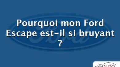 Pourquoi mon Ford Escape est-il si bruyant ?