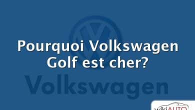 Pourquoi Volkswagen Golf est cher?