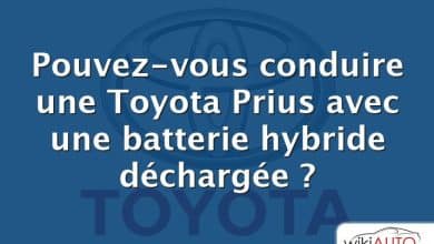 Pouvez-vous conduire une Toyota Prius avec une batterie hybride déchargée ?