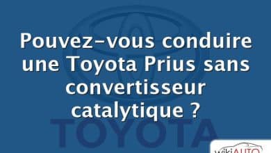 Pouvez-vous conduire une Toyota Prius sans convertisseur catalytique ?