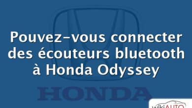 Pouvez-vous connecter des écouteurs bluetooth à Honda Odyssey