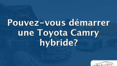 Pouvez-vous démarrer une Toyota Camry hybride?