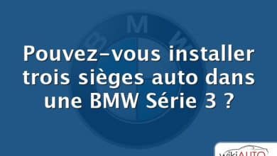 Pouvez-vous installer trois sièges auto dans une BMW Série 3 ?