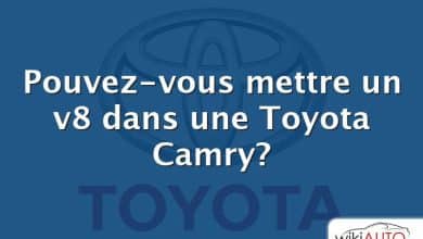 Pouvez-vous mettre un v8 dans une Toyota Camry?