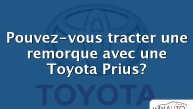 Pouvez-vous tracter une remorque avec une Toyota Prius?