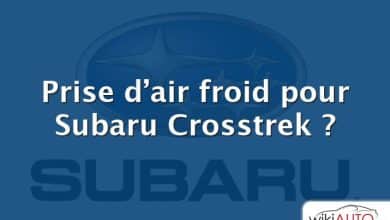 Prise d’air froid pour Subaru Crosstrek ?