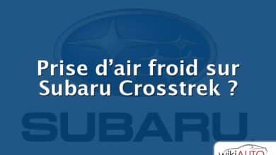 Prise d’air froid sur Subaru Crosstrek ?