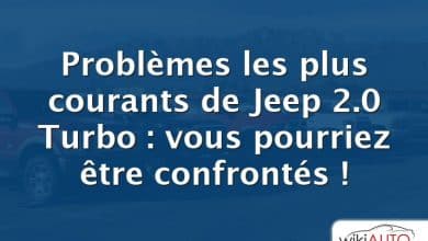 Problèmes les plus courants de Jeep 2.0 Turbo : vous pourriez être confrontés !