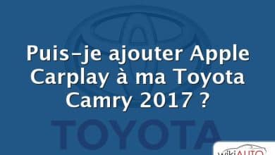 Puis-je ajouter Apple Carplay à ma Toyota Camry 2017 ?