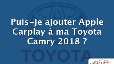 Puis-je ajouter Apple Carplay à ma Toyota Camry 2018 ?