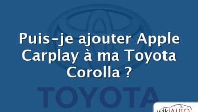 Puis-je ajouter Apple Carplay à ma Toyota Corolla ?